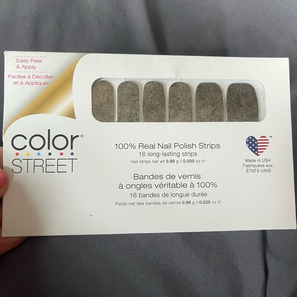 Color Street Elegant Gray Nail Strips